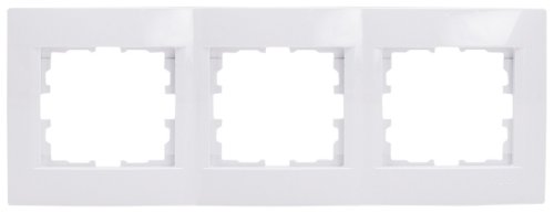 Рамка горизонтальная Lezard Karina 3-м. белый фото Рамка горизонтальная Lezard Karina 3-м. белый картинка